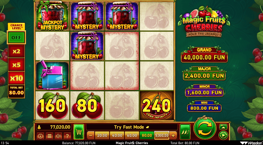 Magic Fruits Cherries Symbols